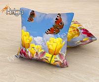 Купить Бабочки арт.ТФП2563 (45х45-1шт)  фотоподушка (подушка Габардин ТФП)