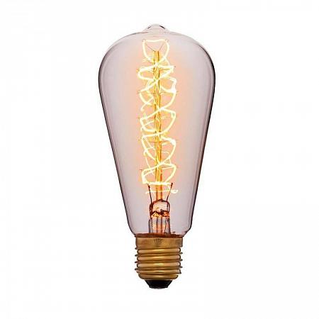 Купить Лампа накаливания E27 60W колба прозрачная 052-269