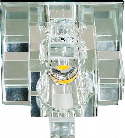 Купить Светильник встраиваемый светодиодный Feron 1525 потолочный 10W 3000K прозрачный