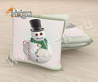 Купить Снеговик с тростью арт.ТФП5133 (45х45-1шт) фотонаволочка (наволочка Ализе ТФП)