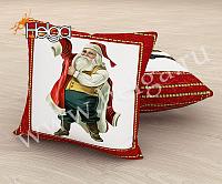 Купить Санта Клаус арт.ТФП5121 (45х45-1шт) фотоподушка (подушка Габардин ТФП)