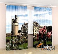 Купить Замок во Франции арт.ТФА3984 v7 (145х275-2шт) фотошторы (штора Габардин ТФА)