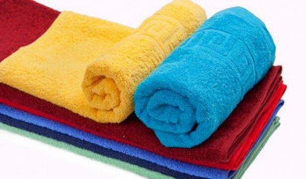 Купить Махровое гладкокрашенное полотенце 70*140 см (Голубой)