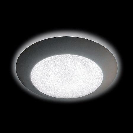 Купить Потолочный светодиодный светильник Ambrella light Orbital Crystal Sand FS1250 WH/SD 48W D390