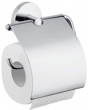 Купить Держатель туалетной бумаги Hansgrohe Logis с крышкой