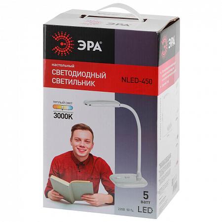 Купить Настольная лампа ЭРА NLED-450-5W-R