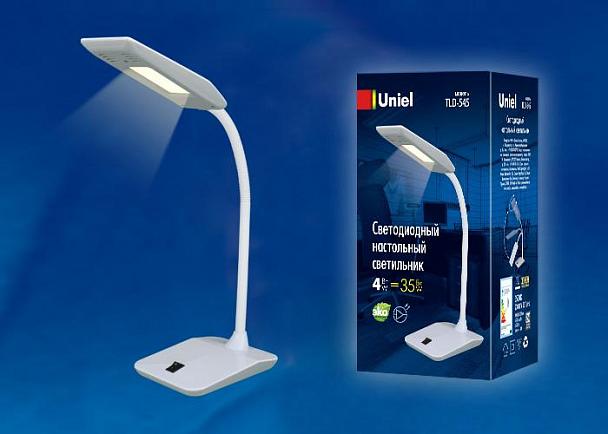 Купить Настольная лампа (UL-00002231) Uniel TLD-545 Black-White/LED/350Lm/3500K