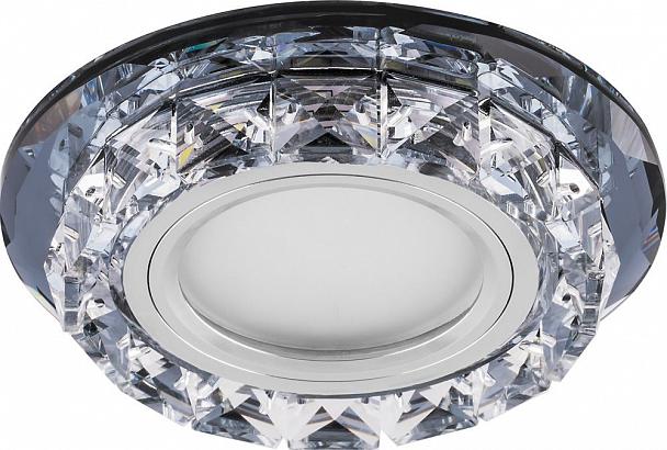 Купить Светильник встраиваемый с белой LED подсветкой Feron CD878 потолочный MR16 G5.3 прозрачный