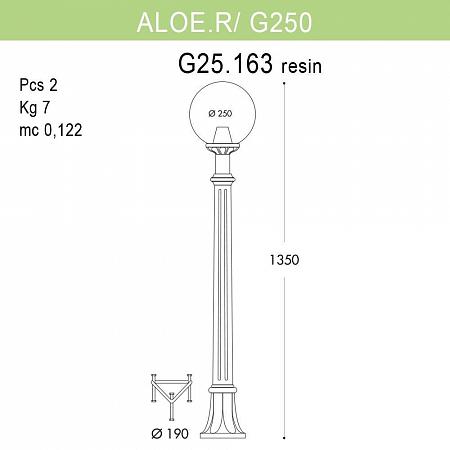 Купить Уличный светильник Fumagalli Aloe.R/G250 G25.163.000.BYE27