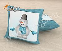 Купить Арт снеговик арт.ТФП5077 v2 (45х45-1шт) фотоподушка (подушка Габардин ТФП)