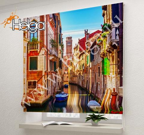 Купить Канал в Венеции v11 арт.ТФР3674 римская фотоштора (Киплайт 1v 60x160 ТФР)