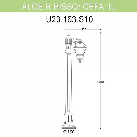 Купить Уличный светильник Fumagalli Aloe.R Bisso/Cefa 1L U23.163.S10.BYF1R