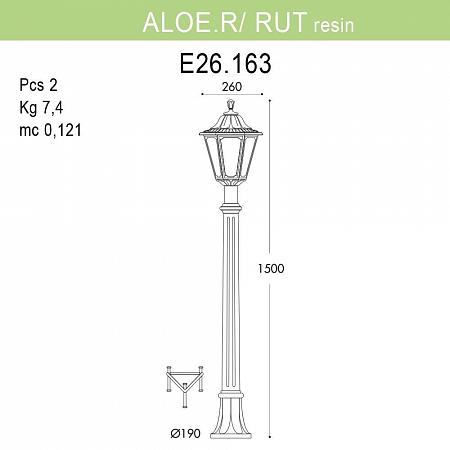 Купить Уличный фонарь Fumagalli Aloe.R/Rut E26.163.000.BXF1R