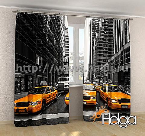 Купить Такси в Нью-Йорке арт.ТФА3864 v2 (145х275-2шт) фотошторы (штора Блэкаут ТФА)