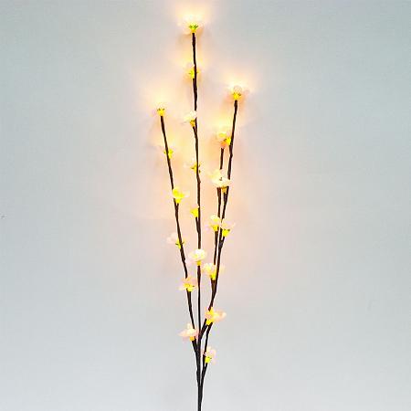 Купить Ветка декоративная светодиодная Feron LD207B c белой подсветкой от сети, высота 80 см