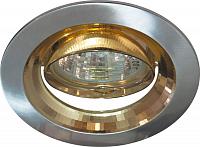 Купить Светильник встраиваемый Feron 2009DL потолочный MR16 G5.3 серебро-золото