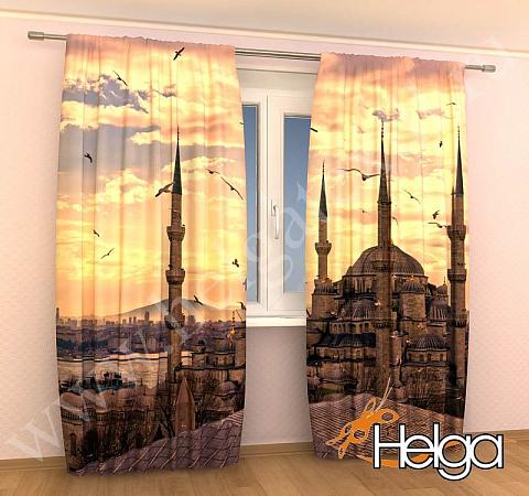 Купить Мечеть в Стамбуле арт.ТФА2062 (145х275-2шт) фотошторы (штора Габардин ТФА)