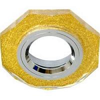 Купить Светильник встраиваемый Feron 8020-2 потолочный MR16 G5.3 мерцающее золото