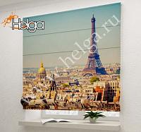 Купить Эйфелева башня Париж арт.ТФР3666 v2 римская фотоштора (Ализе 5v 140х160 ТФР)