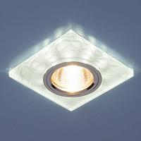 Купить Встраиваемый светильник с двойной подсветкой Elektrostandard 8361 MR16 белый/серебро 4690389060649