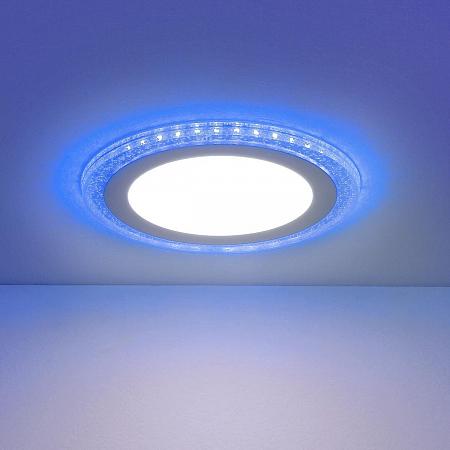 Купить Встраиваемый светодиодный светильник Elektrostandard DLR024 7+3W 4200K Blue 4690389107092