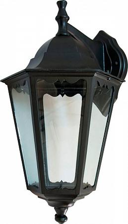 Купить Светильник садово-парковый Feron 6202 шестигранный на стену вниз 100W E27 230V, черный