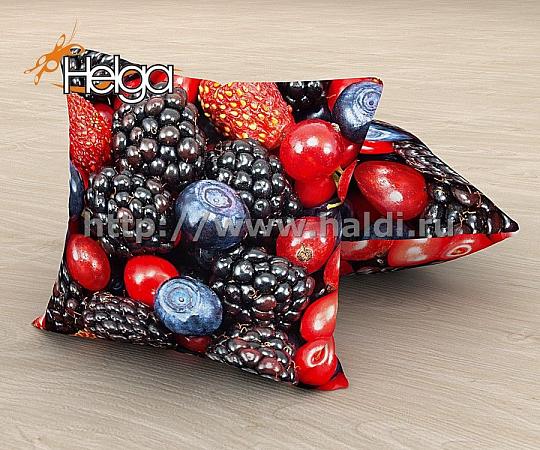 Купить Лесные ягоды арт.ТФП2787 v2 (45х45-1шт) фотоподушка (подушка Габардин ТФП)