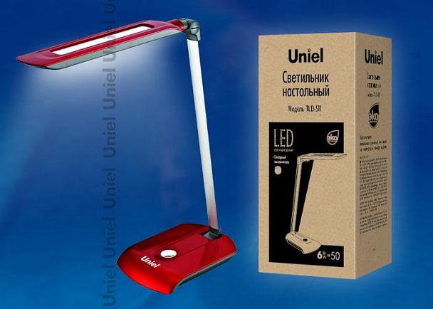Купить Настольная лампа (07537) Uniel TLD-511 Red/LED/550Lm/4500K