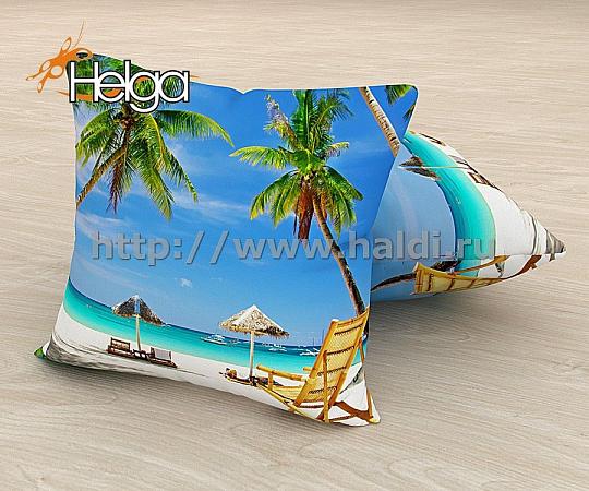 Купить Тропический пляж арт.ТФП2653 v2 (45х45-1шт) фотоподушка (подушка Киплайт ТФП)