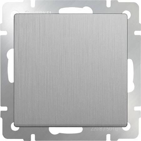 Купить Выключатель Werkel одноклавишный проходной серебряный рифленый WL09-SW-1G-2W 4690389085116