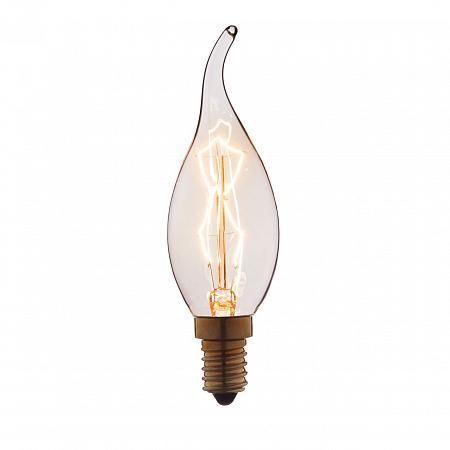 Купить Лампа накаливания E14 40W свеча на ветру прозрачная 3540-TW