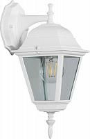 Купить Светильник садово-парковый Feron 4102 четырехгранный на стену вниз 60W E27 230V, белый