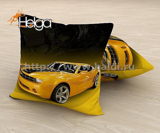 Купить Желтый шевроле арт.ТФП2996 v2 (45х45-1шт) фотоподушка (подушка Сатен ТФП)