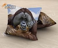 Купить Орангутан арт.ТФП3129 (45х45-1шт)  фотоподушка (подушка Габардин ТФП)