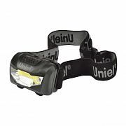 Купить Налобный светодиодный фонарь (UL-00001379) Uniel от батареек 120 лм S-HL017-C Black