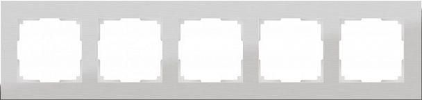 Купить Рамка Werkel Aluminium на 5 постов алюминий WL11-Frame-05 4690389073670