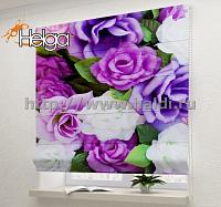 Купить Пурпурные розы арт.ТФР2013 римская фотоштора (Шифон 1v 60x160 ТФР)