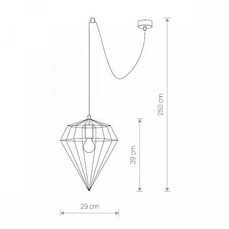 Купить Подвесной светильник Nowodvorski Wood Diamond 9372