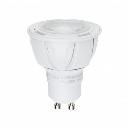 Купить Лампа светодиодная (07907) GU10 6W 4500K JCDR матовая LED-JCDR-6W/NW/GU10/FR/38D ALP01WH