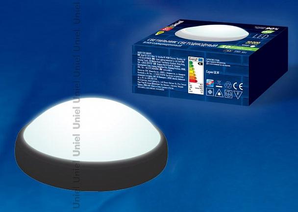 Купить Потолочный светодиодный светильник (11135) Uniel ULW-R03-8W/NW IP65 BLACK