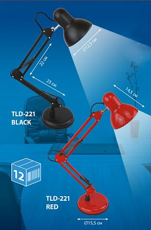 Купить Настольная лампа (UL-00002120) Uniel TLI-221 Black E27