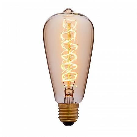 Купить Лампа накаливания E27 40W колба золотая 051-927