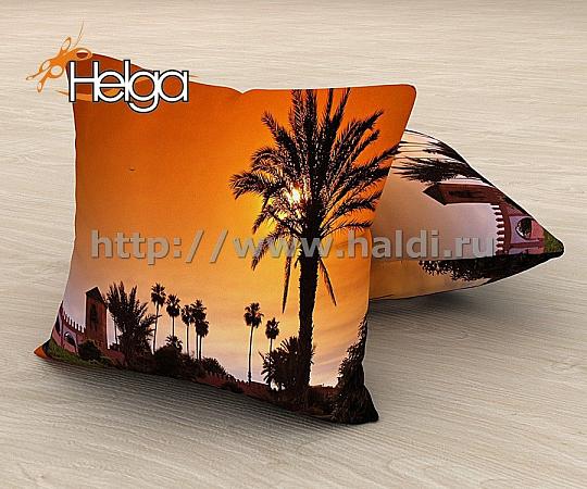 Купить Закат в Марокко арт.ТФП2275 (45х45-1шт) фотоподушка (подушка Блэкаут ТФП)