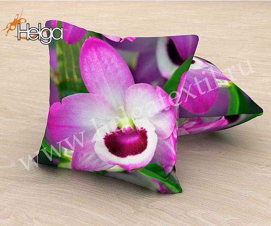 Купить Розовые орхидеи арт.ТФП2508 v2 (45х45-1шт) фотоподушка (подушка Блэкаут ТФП)