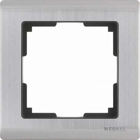 Купить Рамка Werkel Metallic на 1 пост глянцевый никель WL02-Frame-01 4690389045905