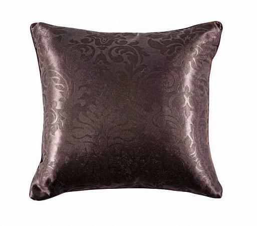Купить Декоративная подушка из тисненого шелка шоколад (211071111-06V)