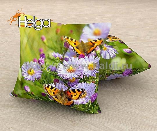 Купить Бабочки в цветах арт.ТФП2692 (45х45-1шт) фотоподушка (подушка Габардин ТФП)