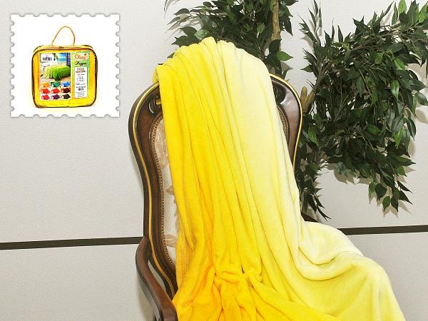 Купить Плед Cleo радуга полуторный 150*200 микрофибра 100% (желтый)
