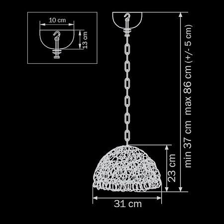 Купить Подвесной светильник Lightstar Murano 603110