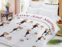 Купить Постельное белье ЕВРО LOVE & MARRIAGE